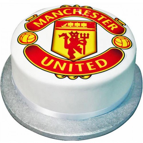 Manchester United Club Logo Print Cake