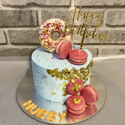 Stacked Giant Donut Cake – Iced Jems