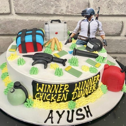 Creamy_creation90 - Simple Chocolate pubg cake for small celebrations 🥳🎂  | Facebook
