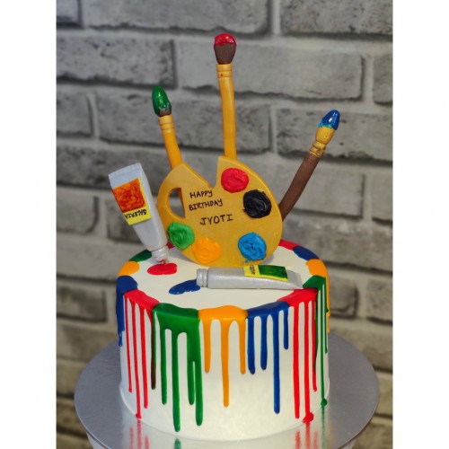 40th Painter Birthday Cake – celticcakes.com
